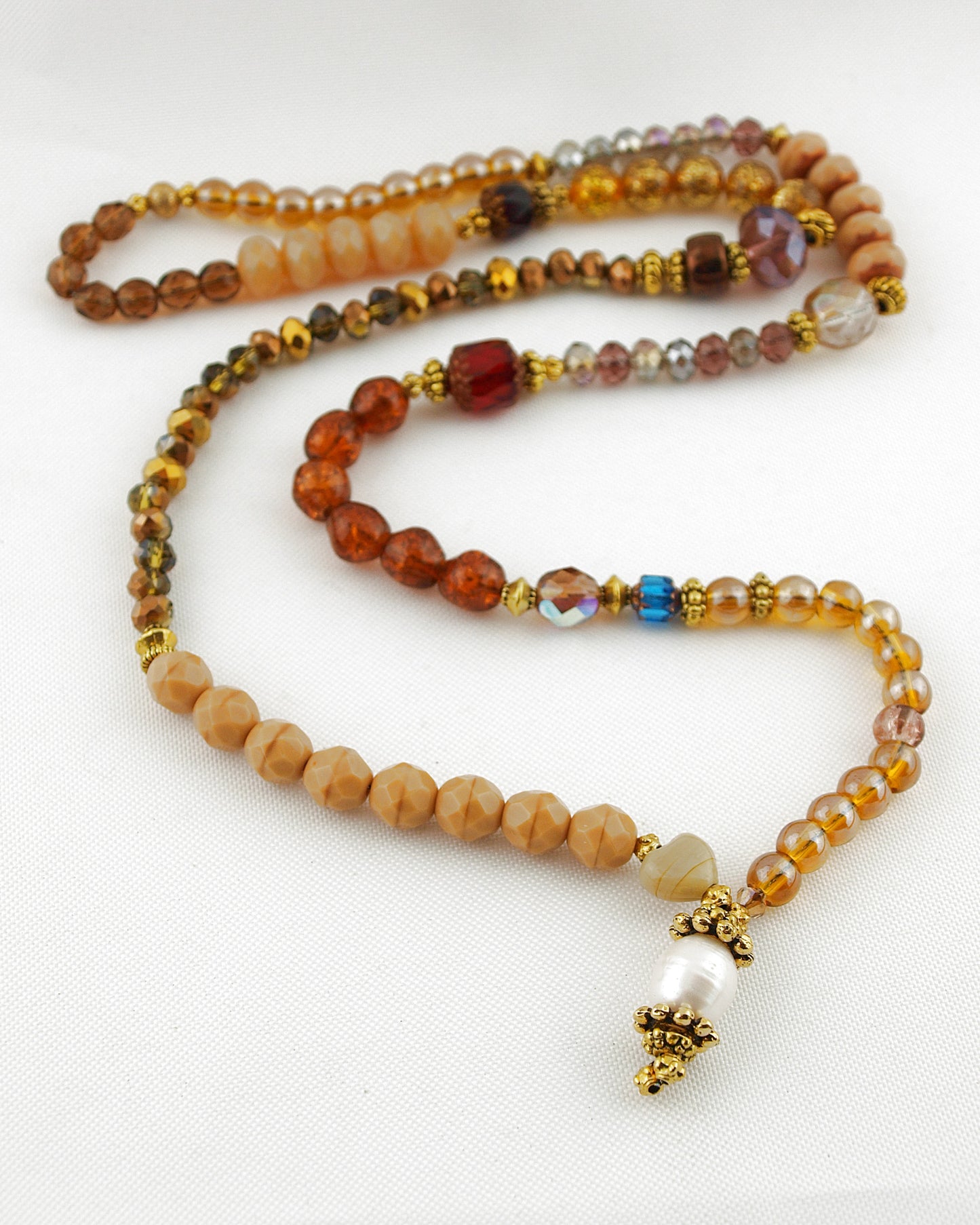 Ketting Bohemian stijl bruin