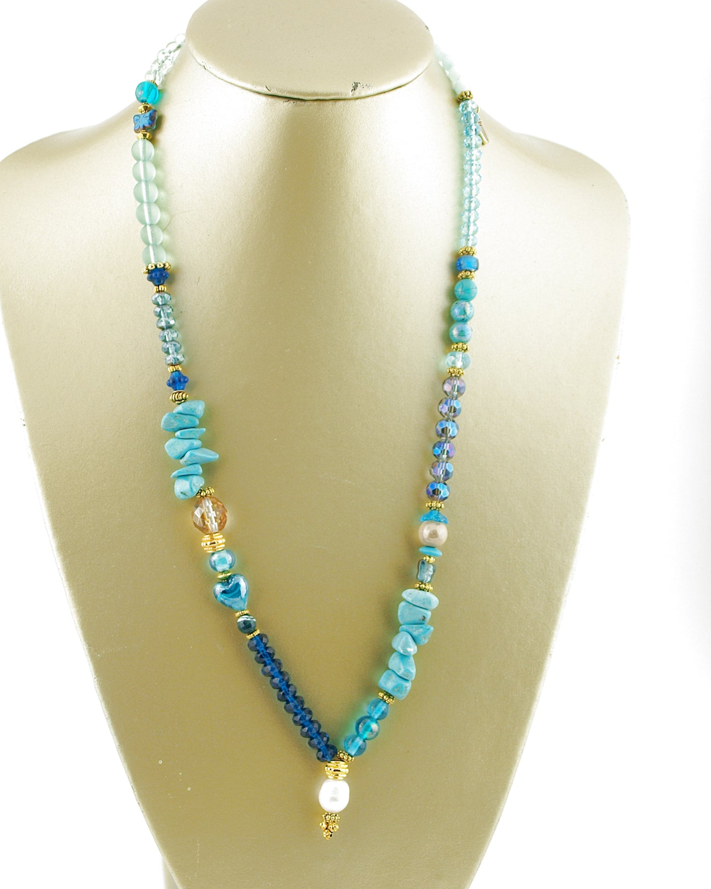 Ketting Bohemian stijl turquoise