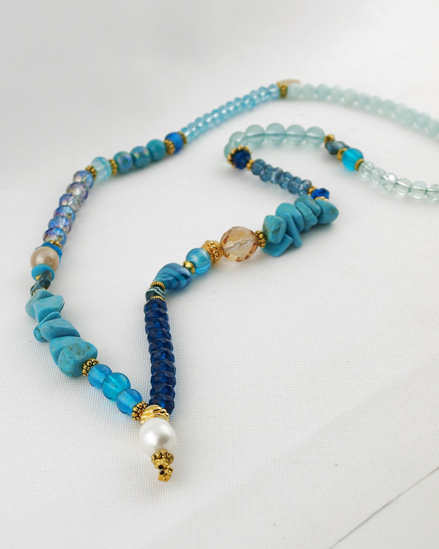 Ketting Bohemian stijl turquoise