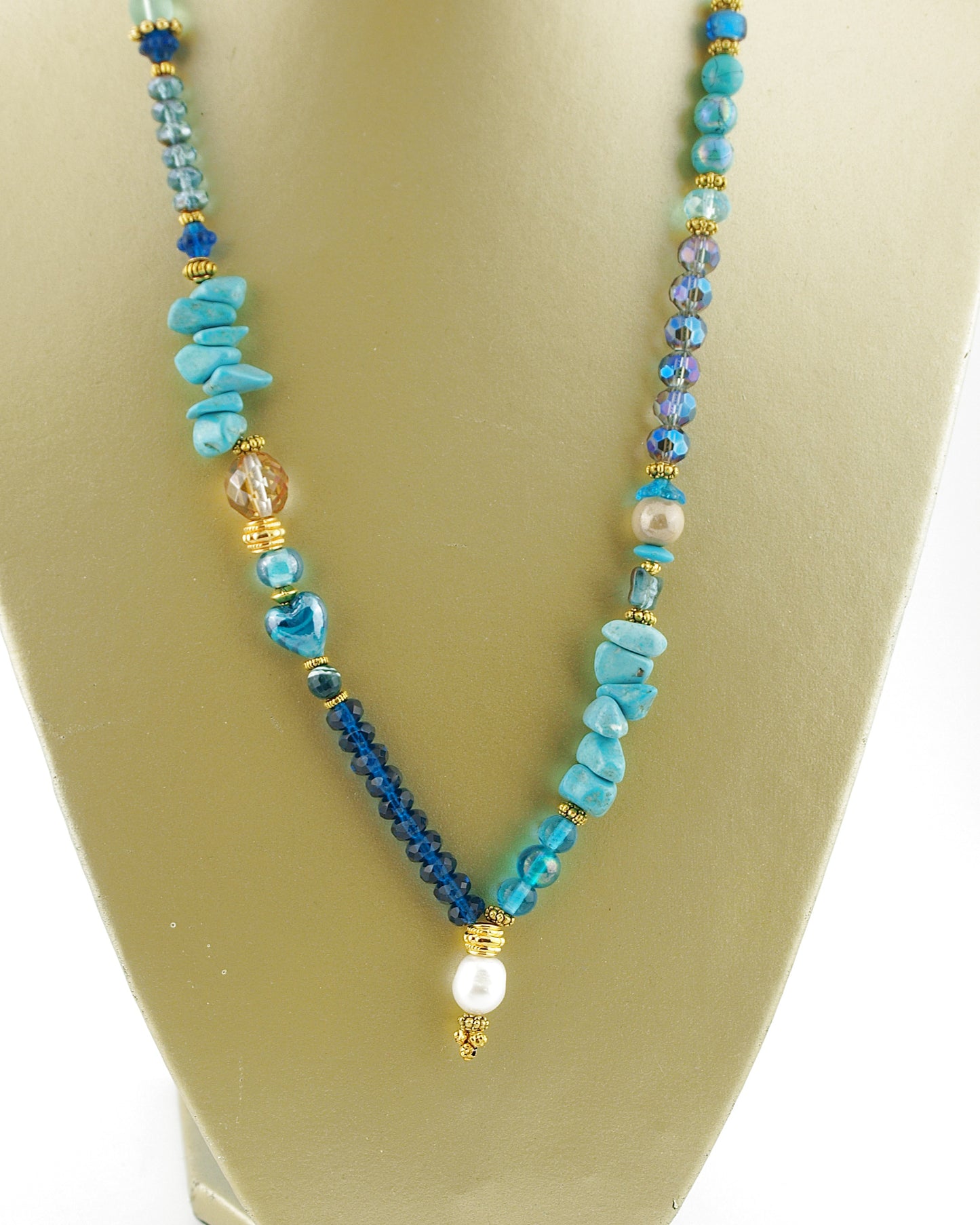 Ketting Bohemian stijl turquoise