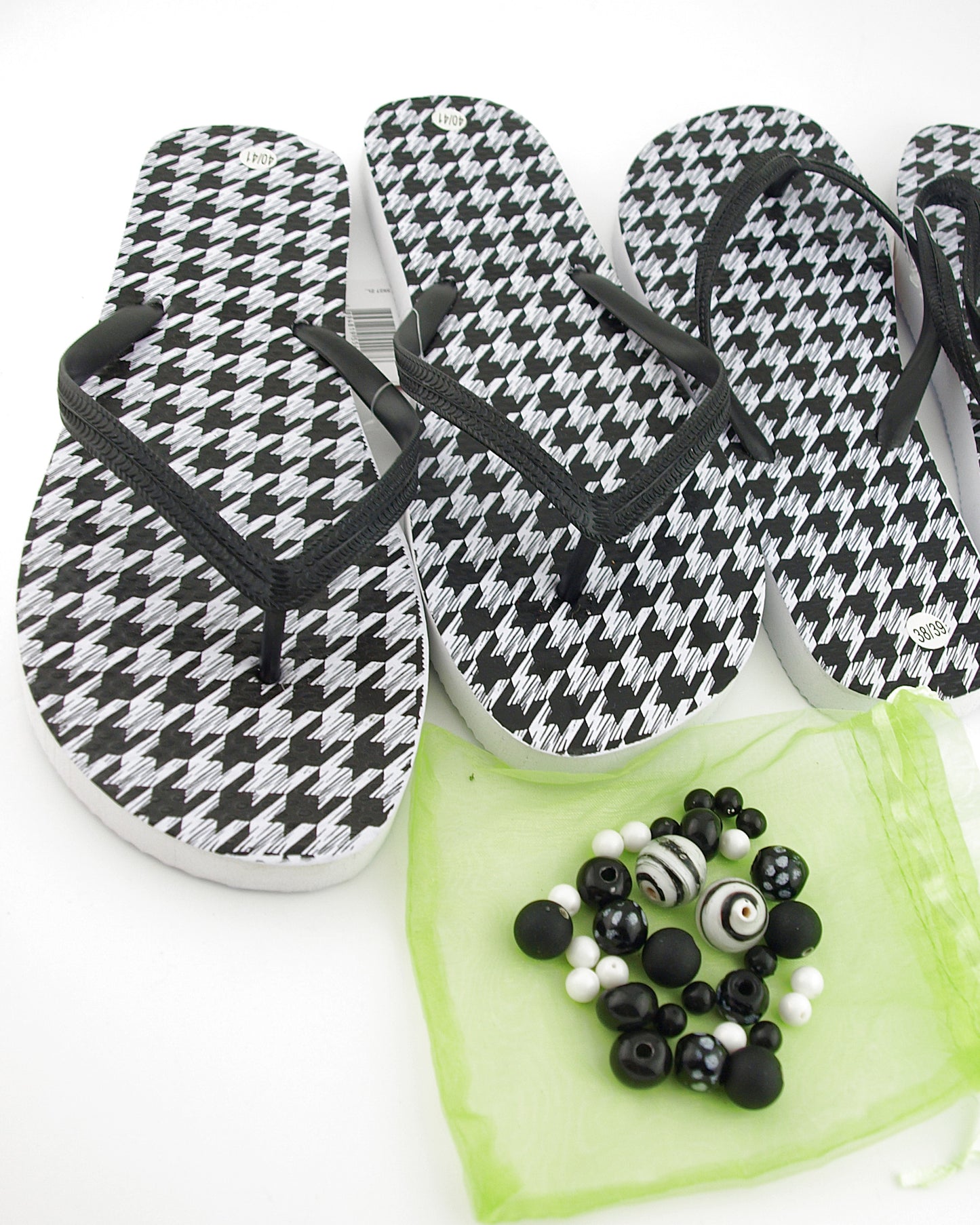 Teenslippers DIY Pied de Poule